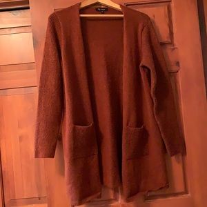 Lily Morgan, rust colour cardigan